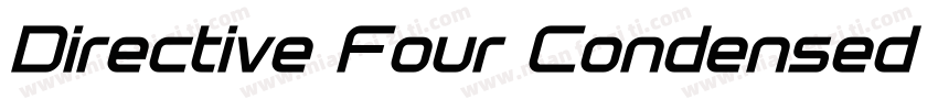 Directive Four Condensed Bold字体转换